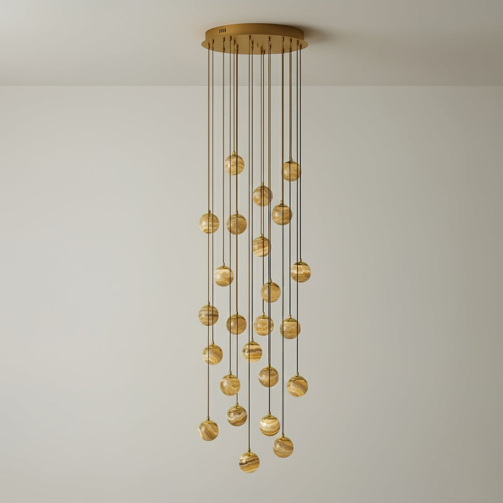 Alessora Alabaster Cluster Chandelier