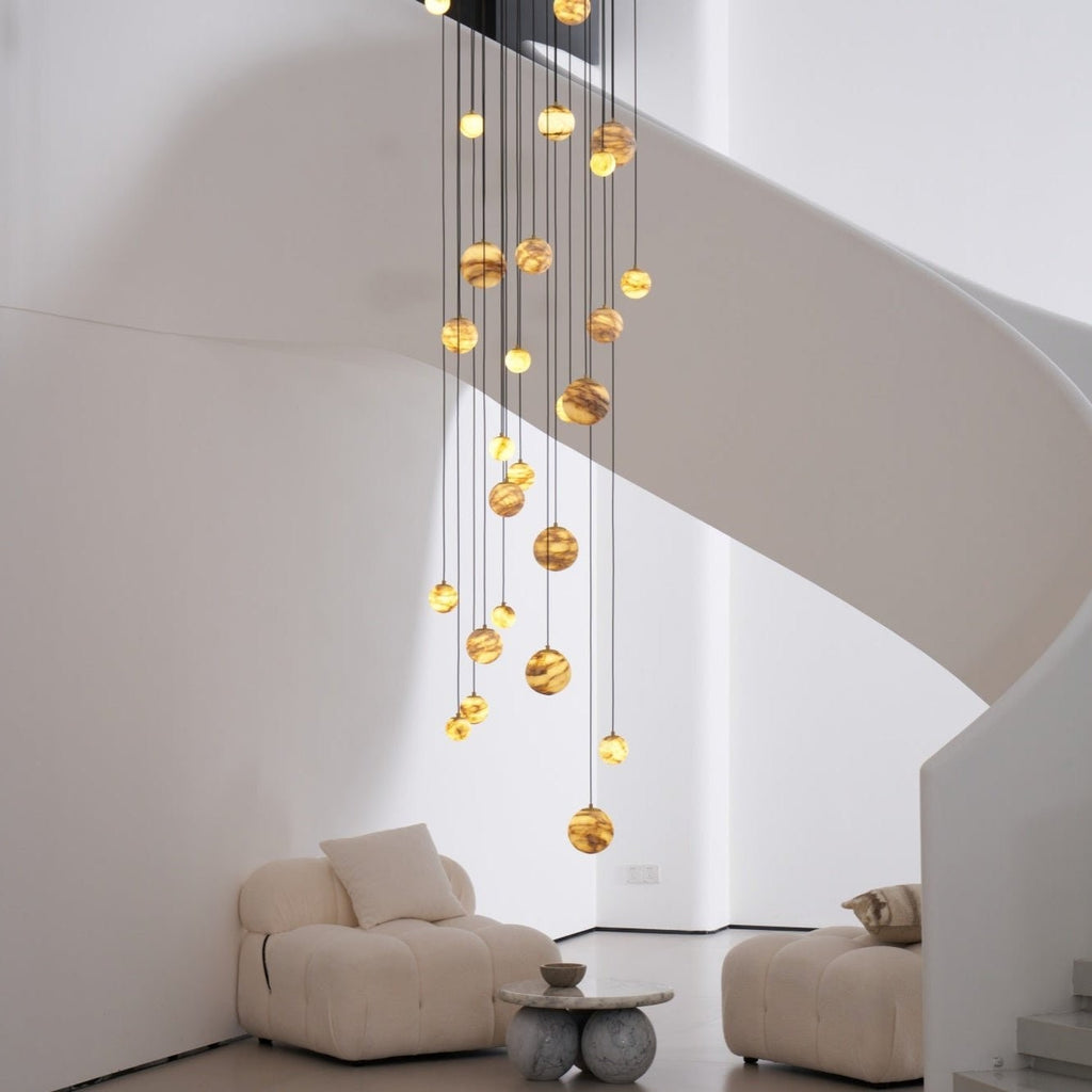 Alessora Alabaster Cluster Chandelier