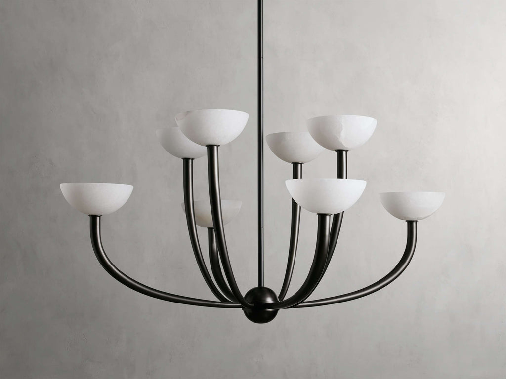 Altura Alabaster Modern Chandelier