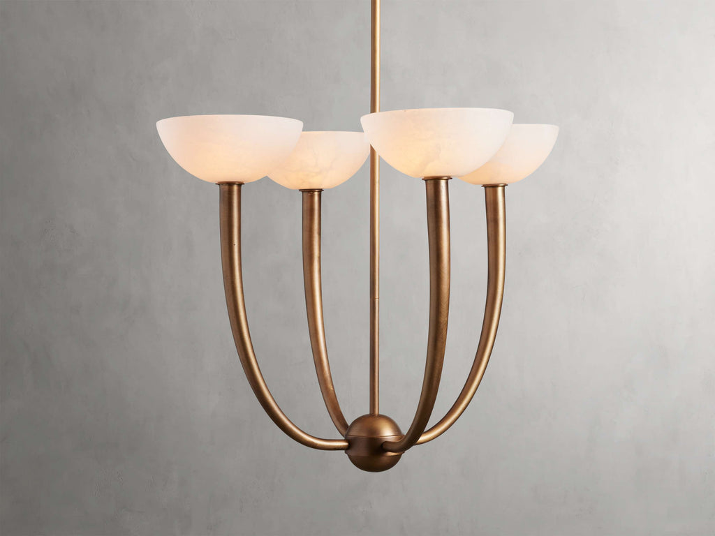 Altura Alabaster Modern Chandelier