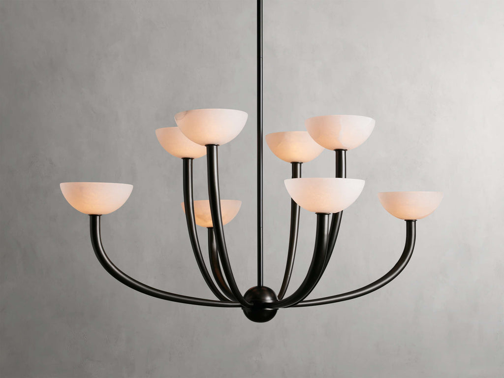 Altura Alabaster Modern Chandelier