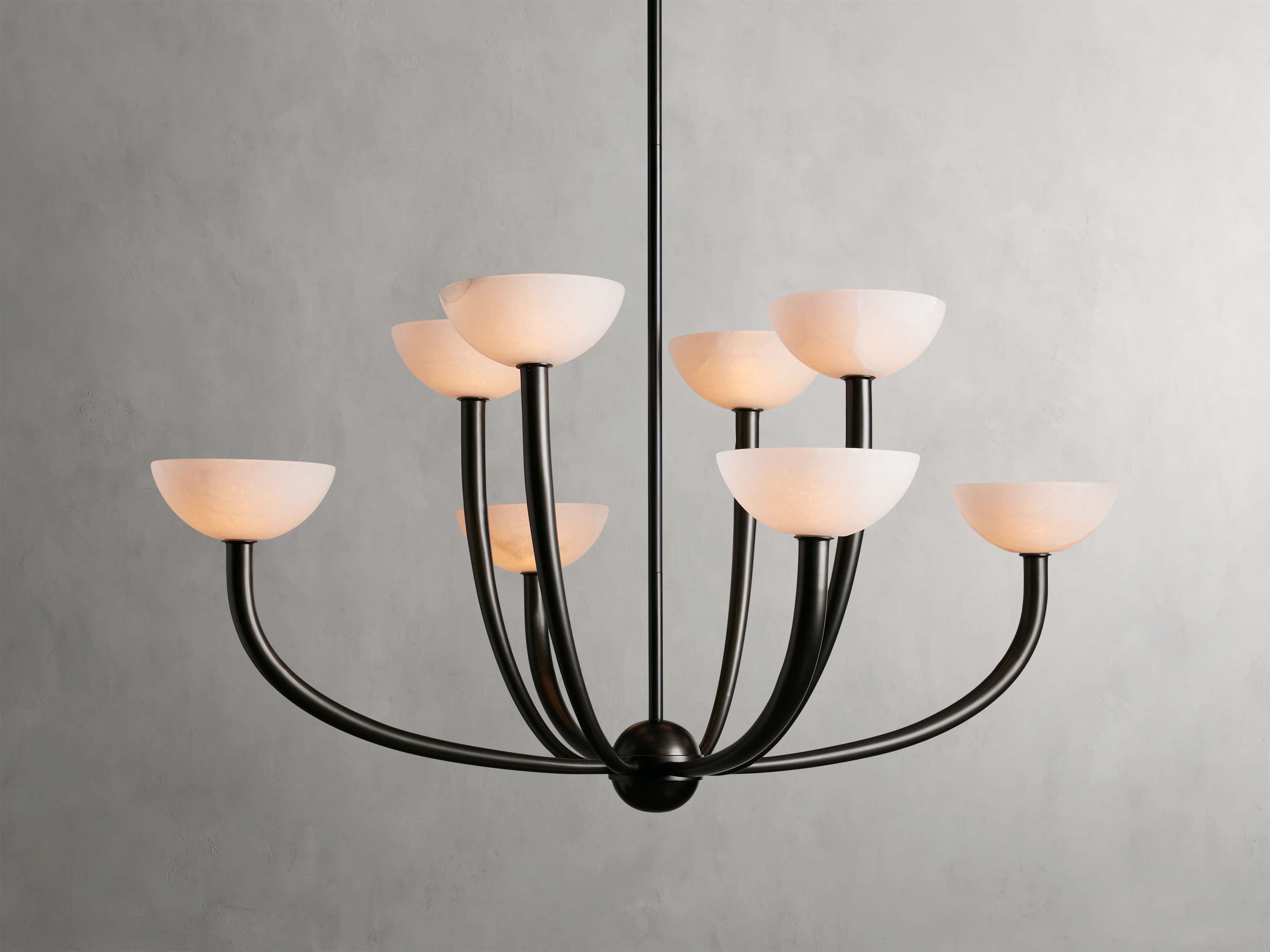 Altura Alabaster Modern Chandelier