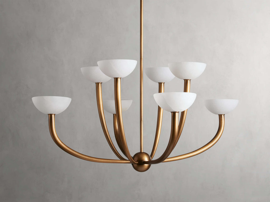 Altura Alabaster Modern Chandelier