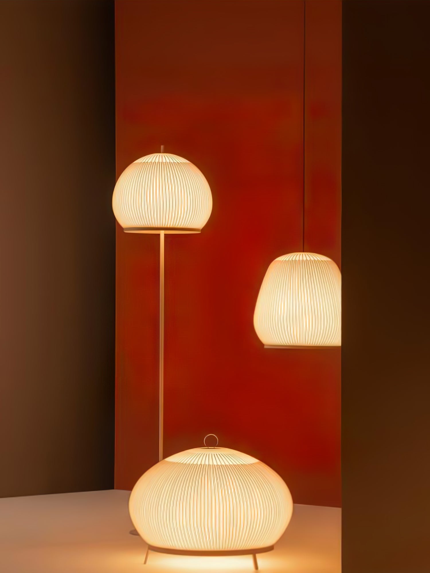 Alvora Fabric Lantern Table Lamp