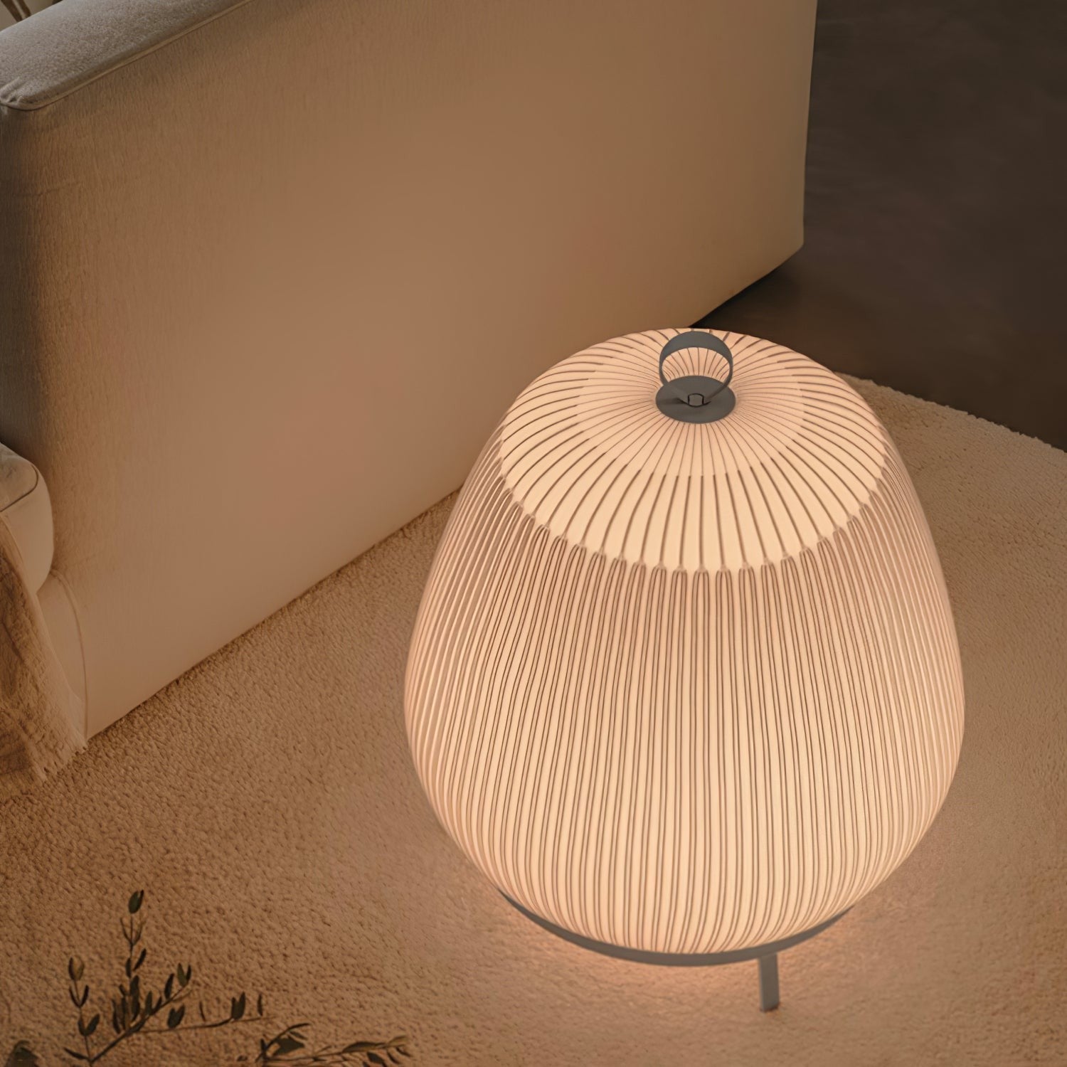 Alvora Fabric Lantern Table Lamp