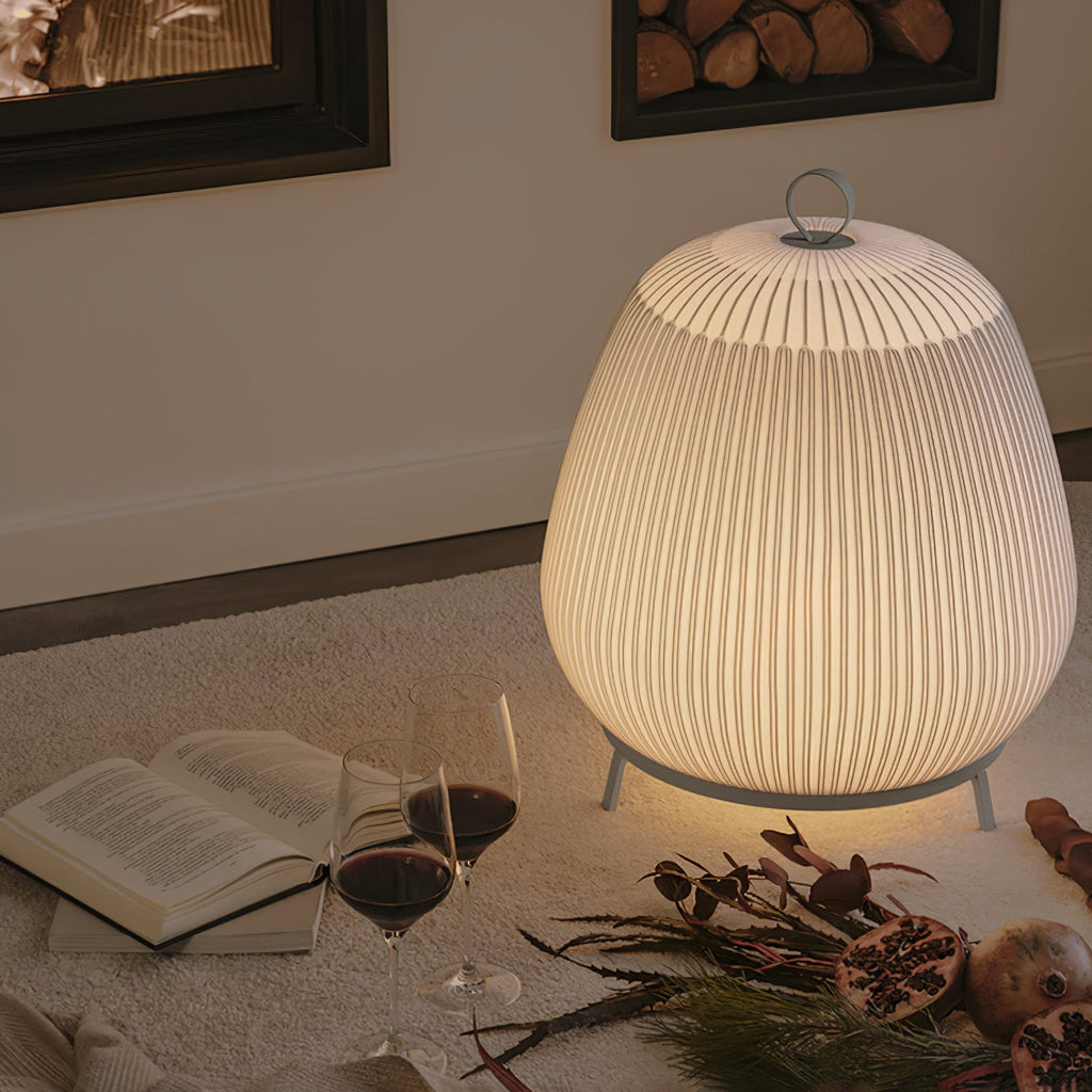 Alvora Fabric Lantern Table Lamp