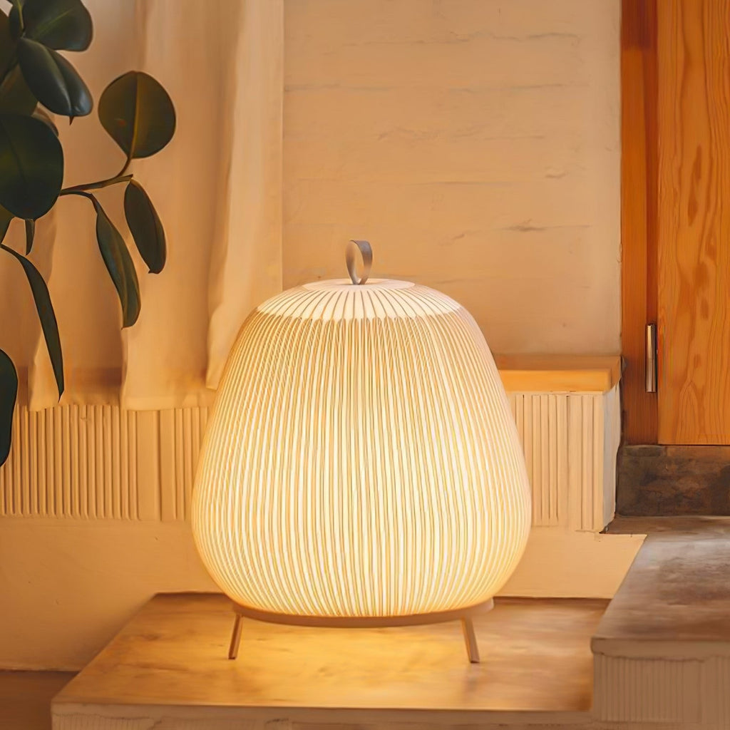 Alvora Fabric Lantern Table Lamp