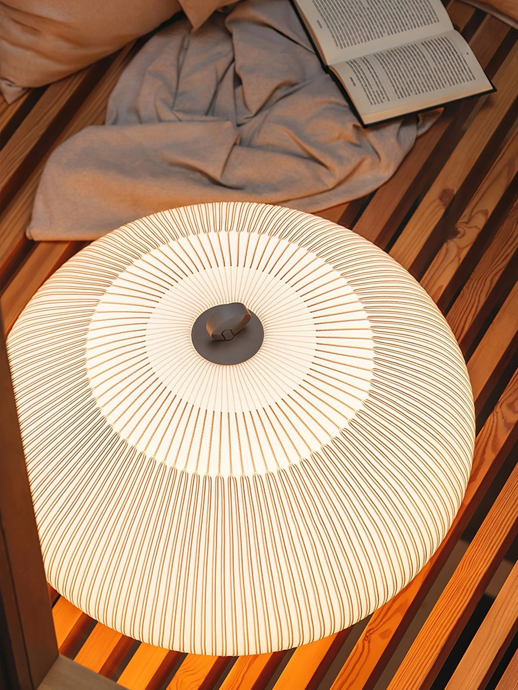 Alvora Fabric Lantern Table Lamp