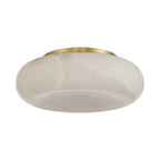 Acme 16'' Integrated LED Aged Brass Flush Mount Gold 16"W x 5.5"H x 16"D