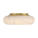 Acme 16'' Integrated LED Aged Brass Flush Mount Gold 16"W x 5.5"H x 16"D