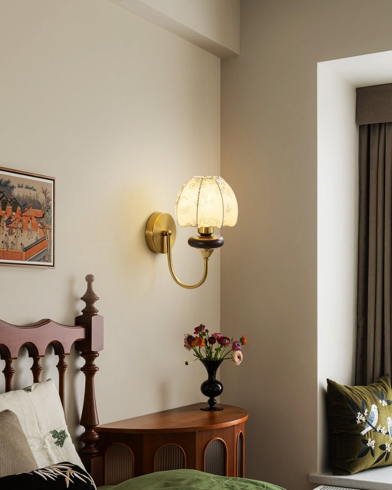 Amelie Floral Fabric Wall Sconce