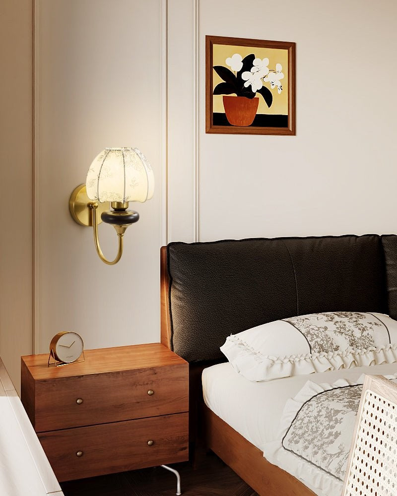 Amelie Floral Fabric Wall Sconce