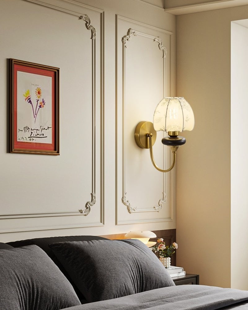 Amelie Floral Fabric Wall Sconce