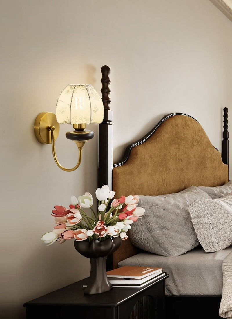Amelie Floral Fabric Wall Sconce