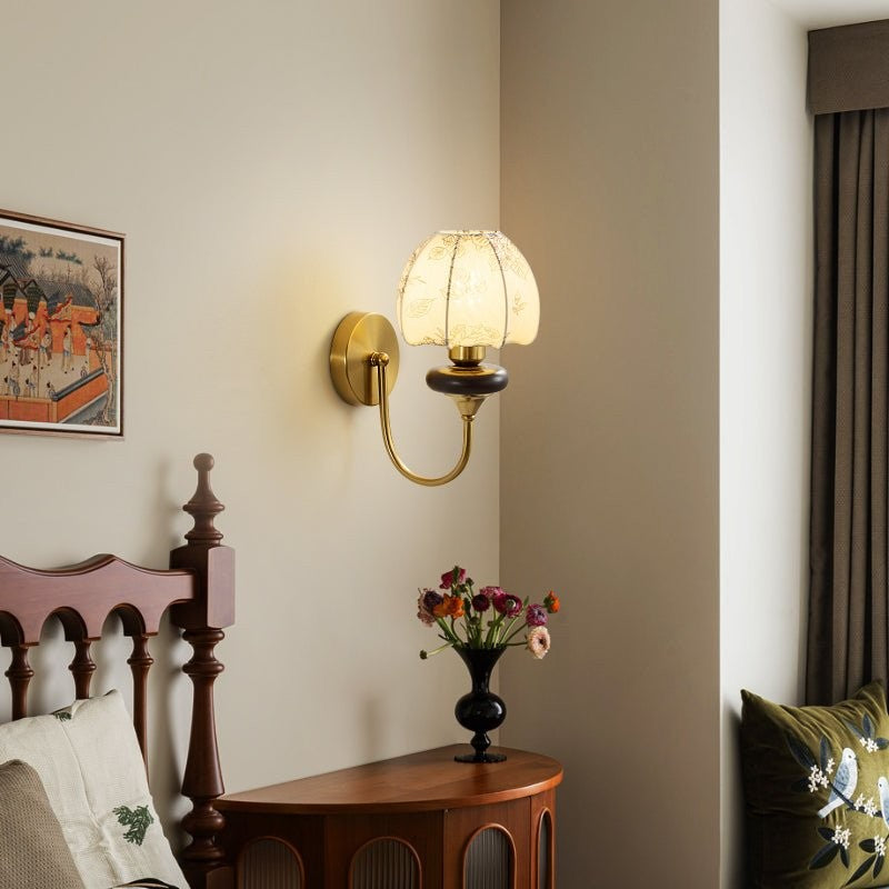 Amelie Floral Fabric Wall Sconce