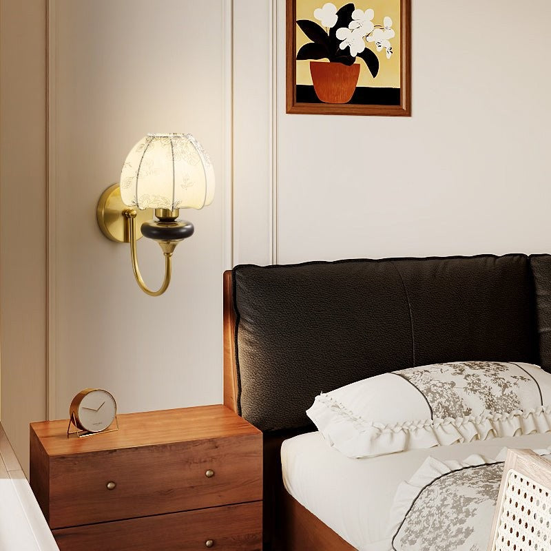 Amelie Floral Fabric Wall Sconce
