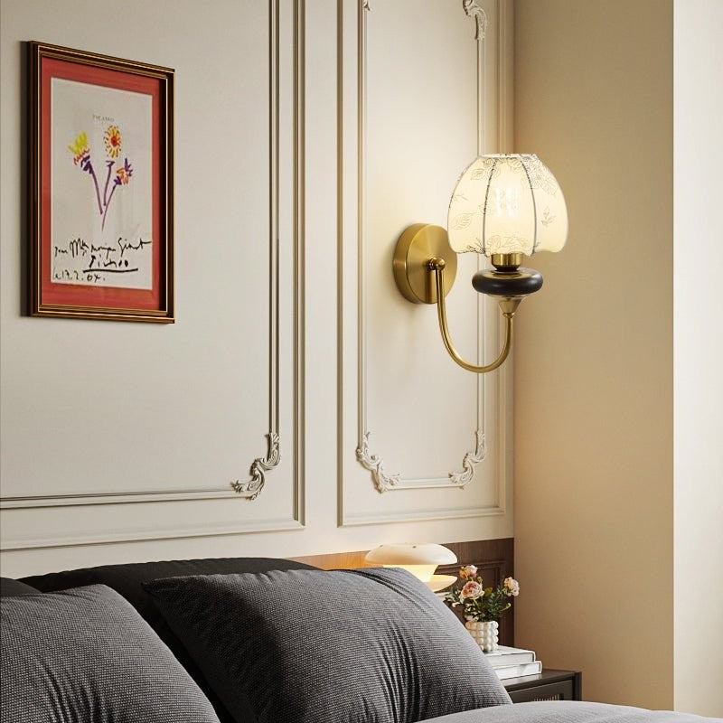 Amelie Floral Fabric Wall Sconce