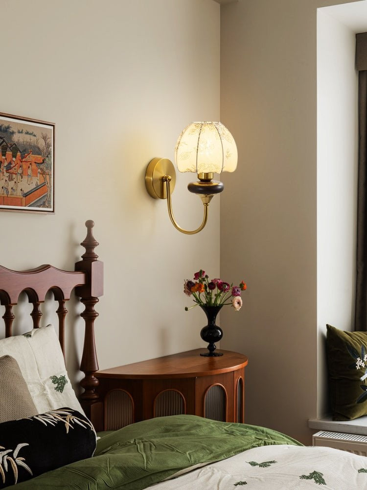 Amelie Floral Fabric Wall Sconce