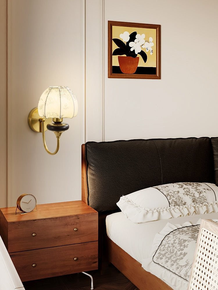 Amelie Floral Fabric Wall Sconce