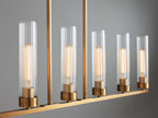 Andreas Fluted Glass Linear Chandelier