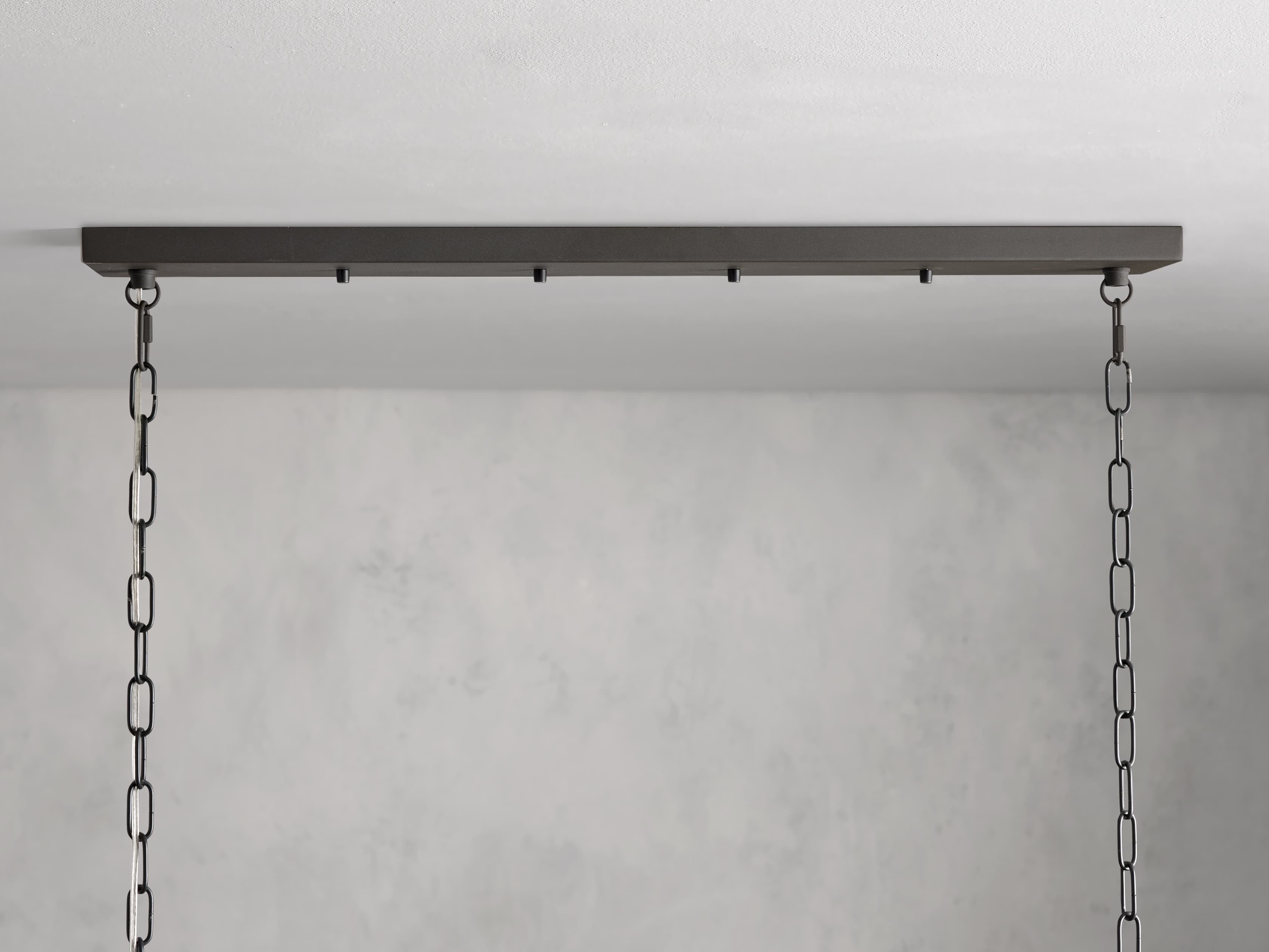 Andreas Fluted Glass Linear Chandelier