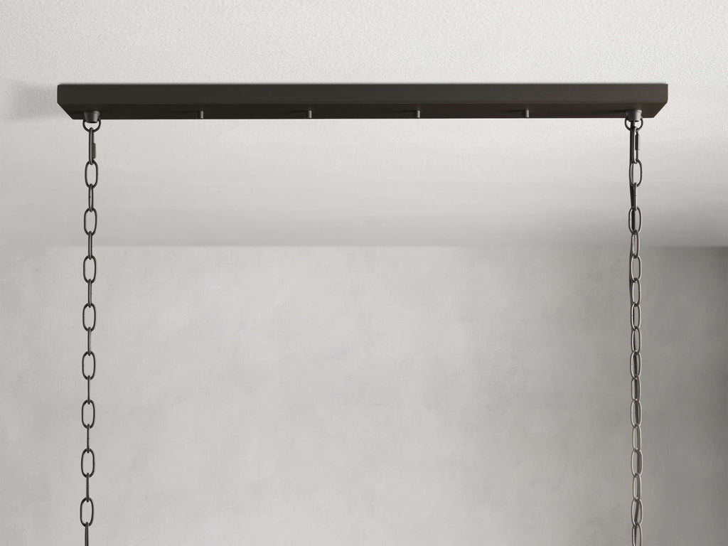 Andreas Fluted Glass Linear Chandelier