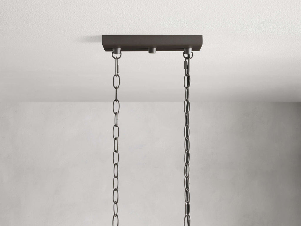 Andreas Fluted Glass Linear Chandelier