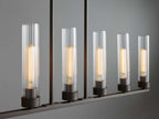 Andreas Fluted Glass Linear Chandelier