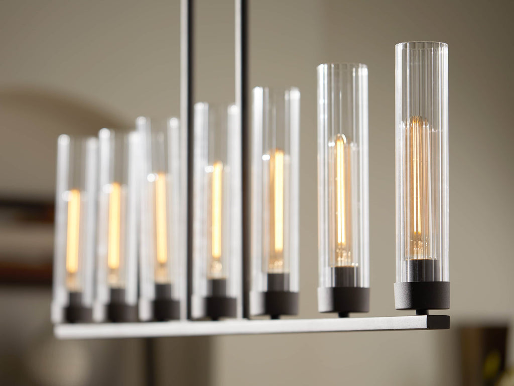 Andreas Fluted Glass Linear Chandelier