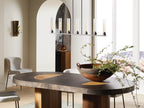Andreas Fluted Glass Linear Chandelier