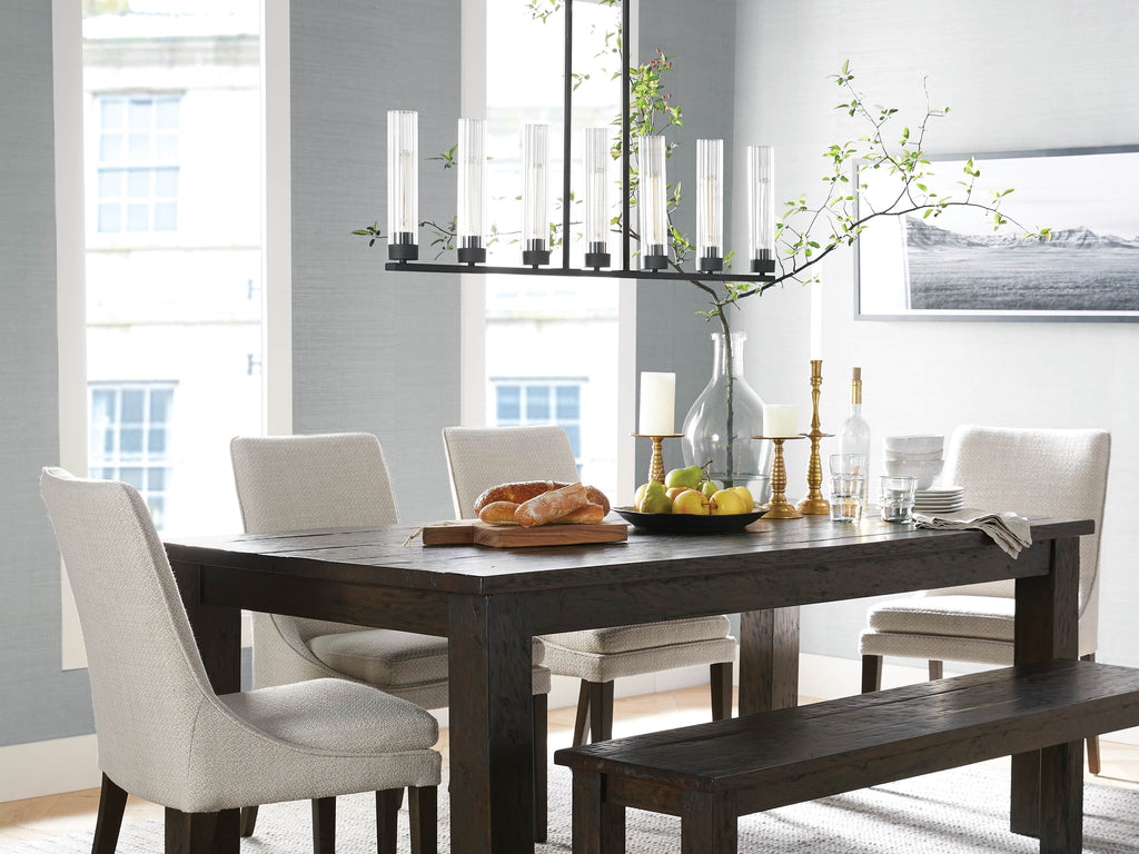 Andreas Fluted Glass Linear Chandelier
