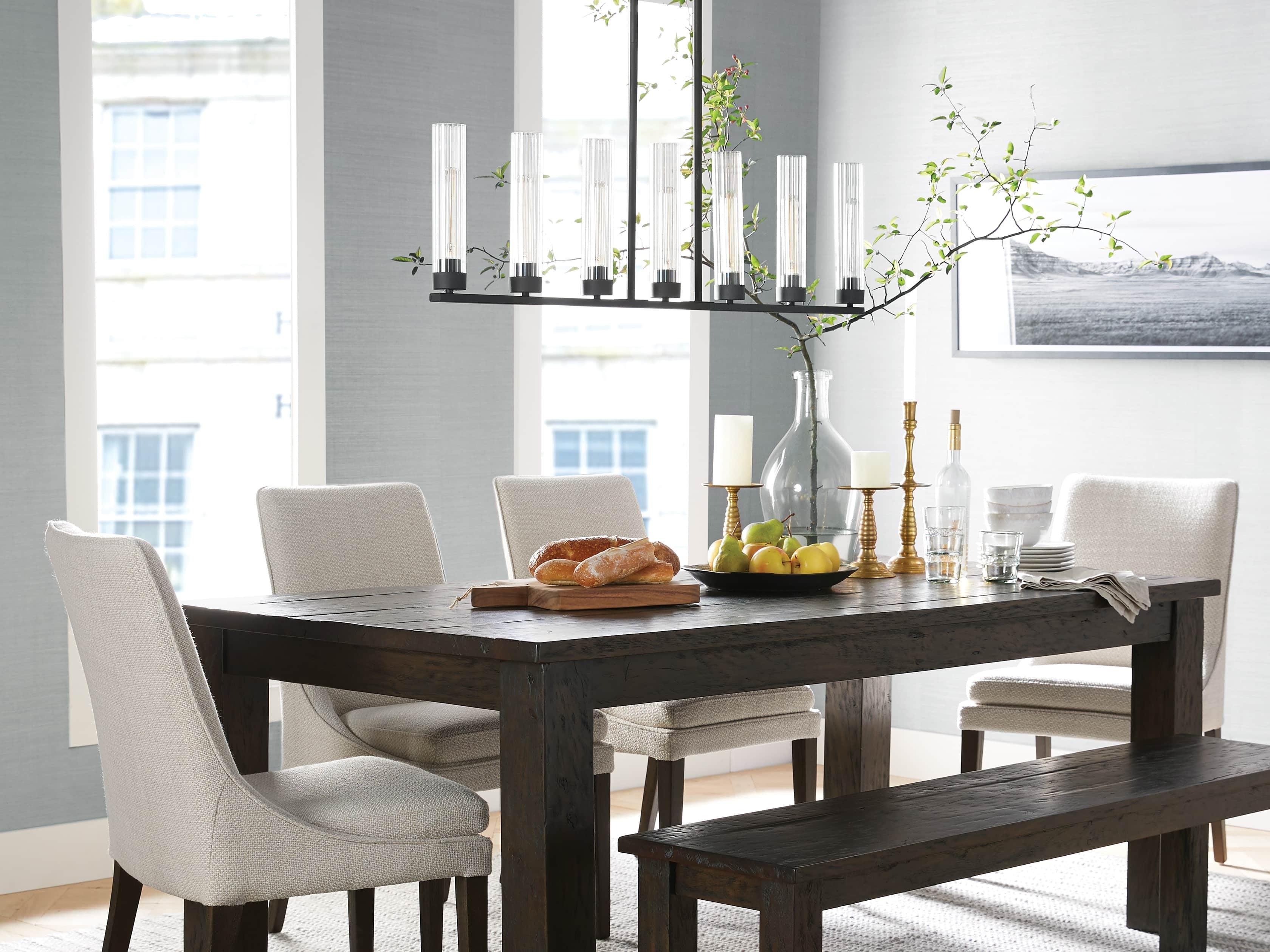 Andreas Fluted Glass Linear Chandelier