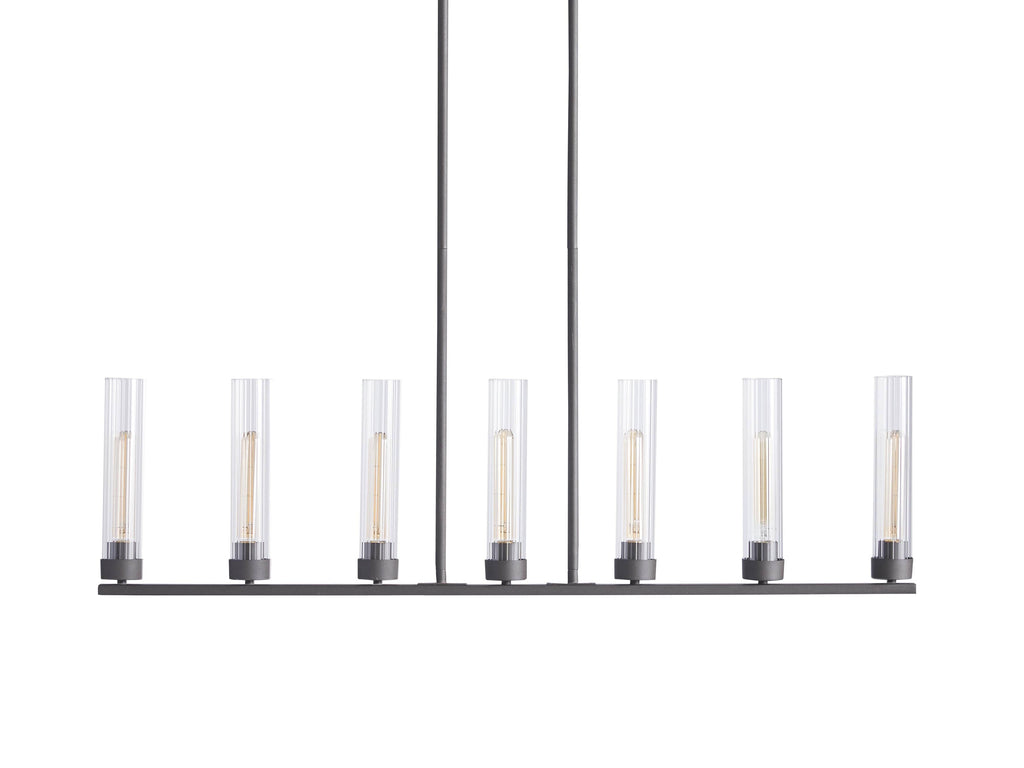 Andreas Fluted Glass Linear Chandelier