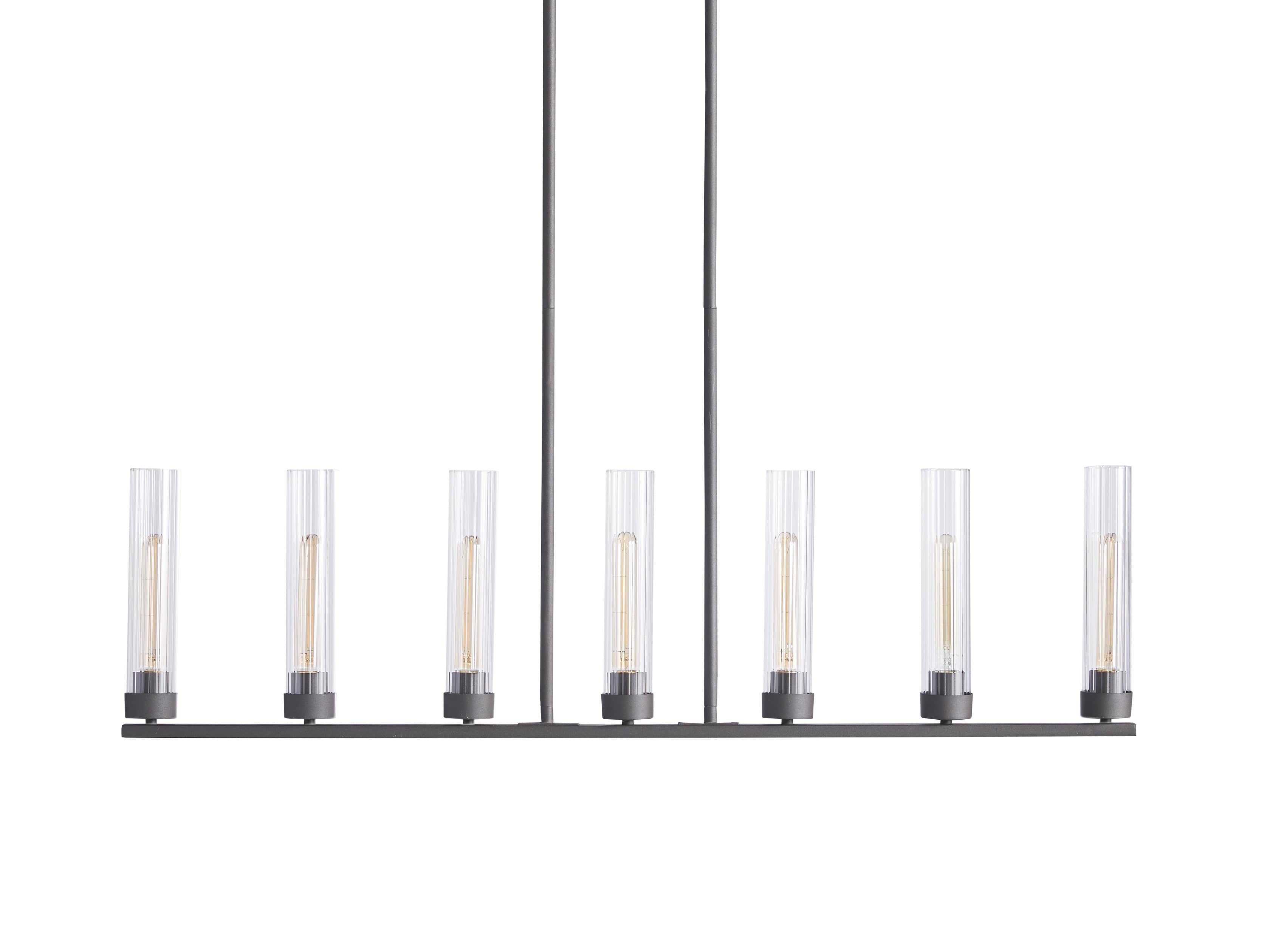 Andreas Fluted Glass Linear Chandelier