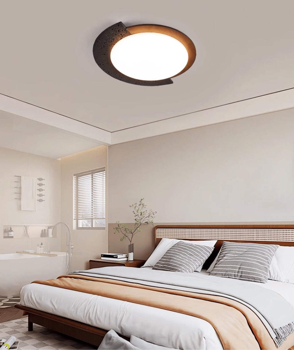 Aperture Stone Ceiling Light