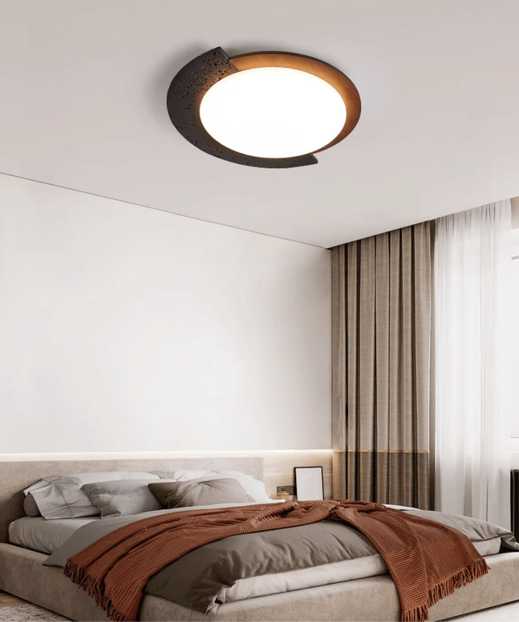 Aperture Stone Ceiling Light