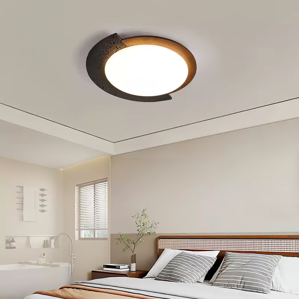 Aperture Stone Ceiling Light