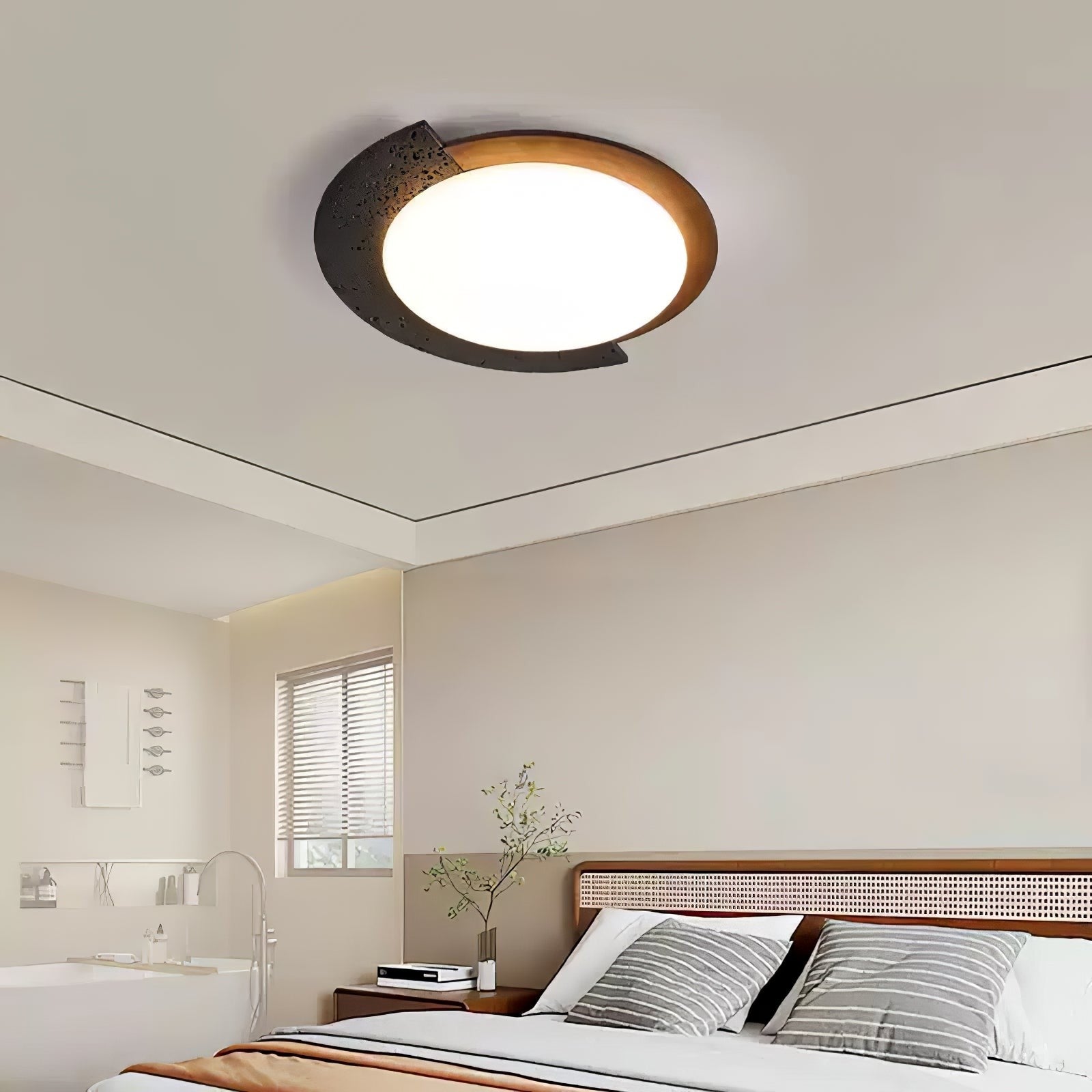 Aperture Stone Ceiling Light