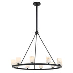 Aragon 34.75'' LED Matte Black Chandelier Black 34.75"W x 26"H x 34.75"D