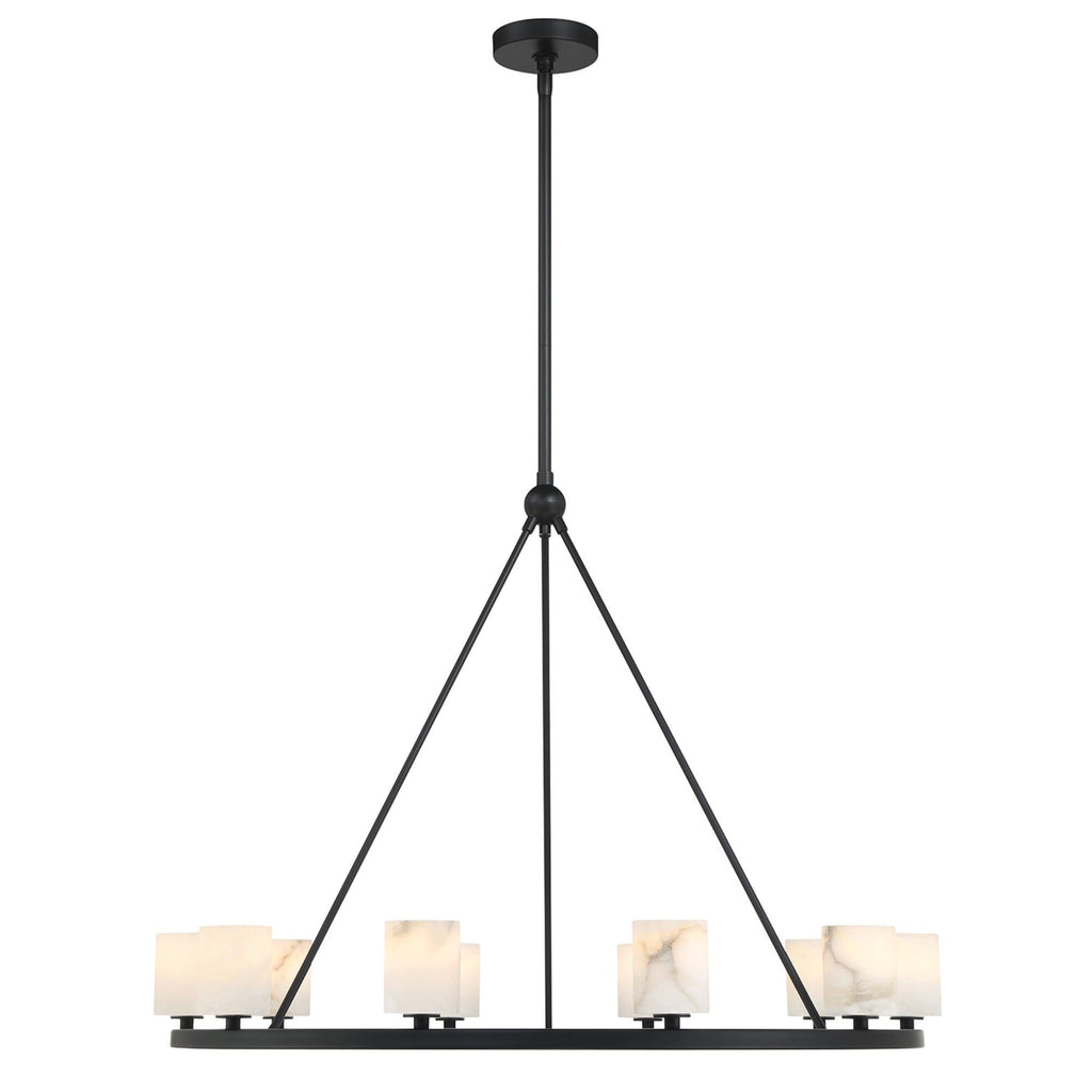Aragon 34.75'' LED Matte Black Chandelier Black 34.75"W x 26"H x 34.75"D