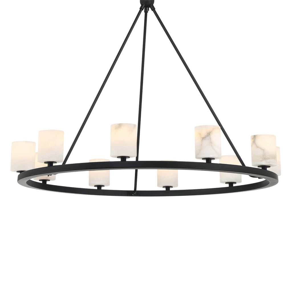 Aragon 34.75'' LED Matte Black Chandelier Black 34.75"W x 26"H x 34.75"D