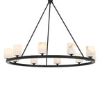 Aragon 34.75'' LED Matte Black Chandelier Black 34.75"W x 26"H x 34.75"D