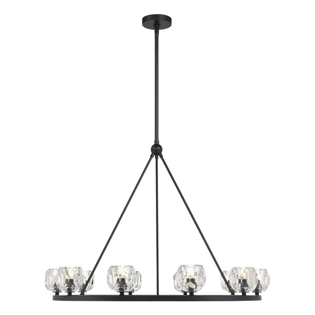 Aragon 36'' LED Matte Black Chandelier Black 36"W x 26"H x 36"D