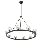 Aragon 36'' LED Matte Black Chandelier Black 36"W x 26"H x 36"D