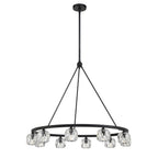 Aragon 36'' LED Matte Black Chandelier Black 36"W x 26"H x 36"D