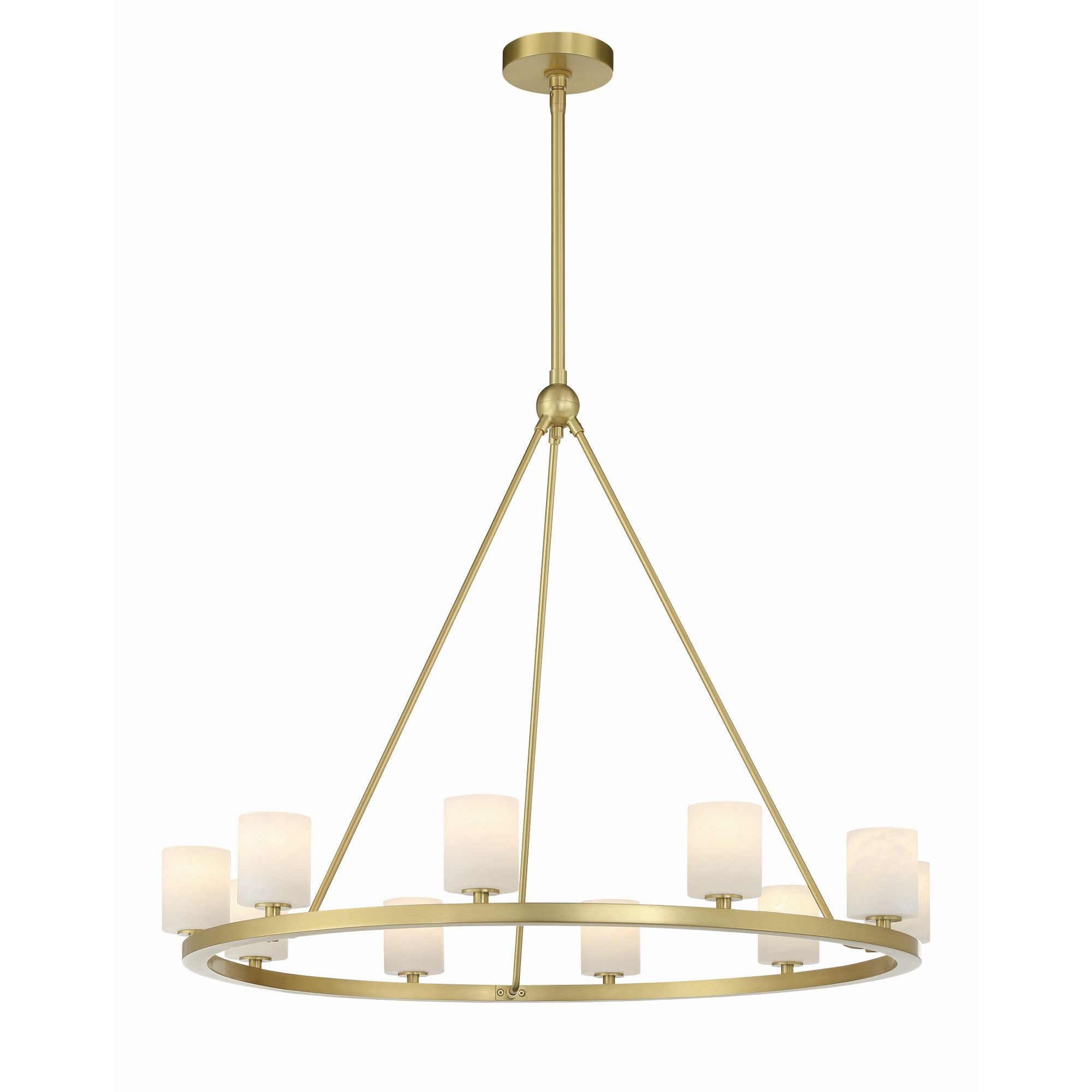Aragon 34.75'' LED Soft Brass Chandelier Gold 34.75"W x 26"H x 34.75"D