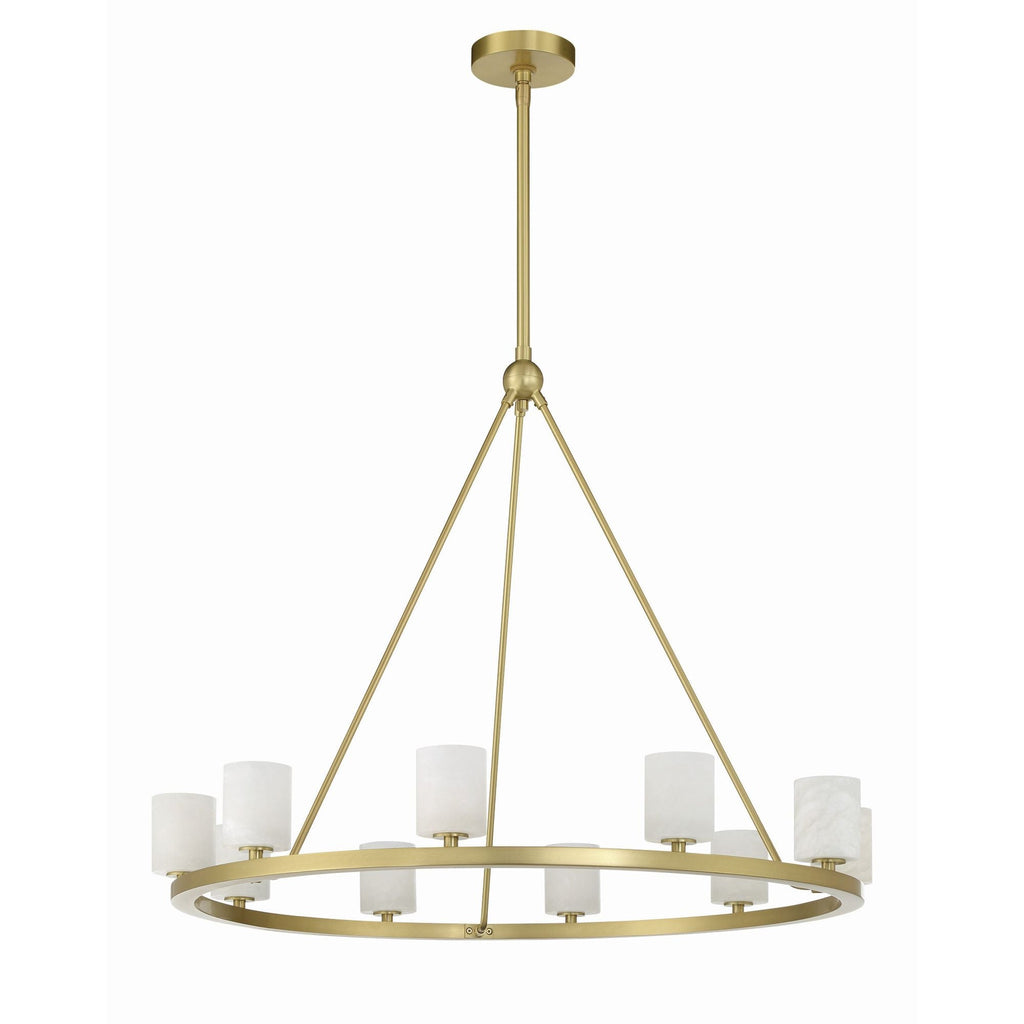 Aragon 34.75'' LED Soft Brass Chandelier Gold 34.75"W x 26"H x 34.75"D