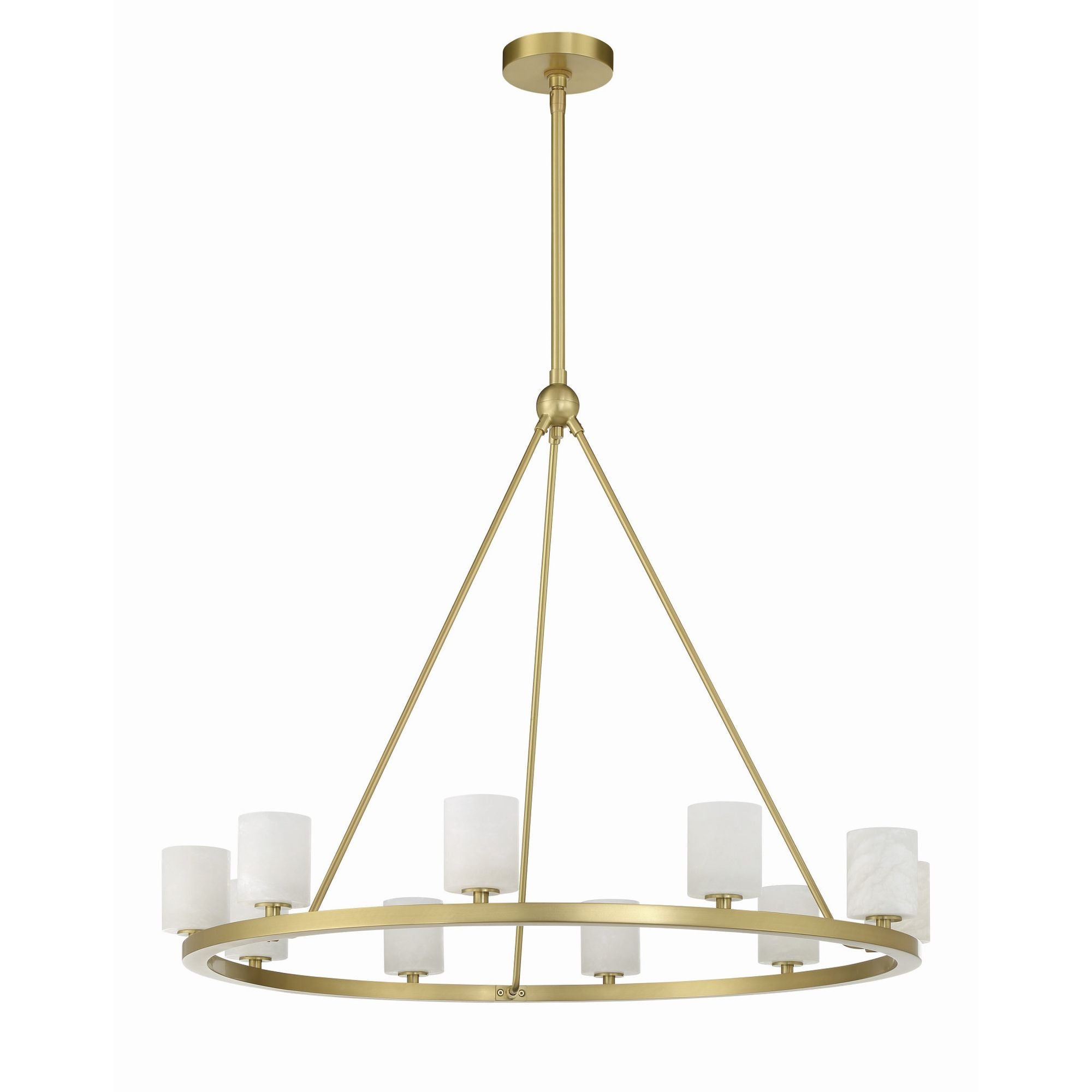 Aragon 34.75'' LED Soft Brass Chandelier Gold 34.75"W x 26"H x 34.75"D