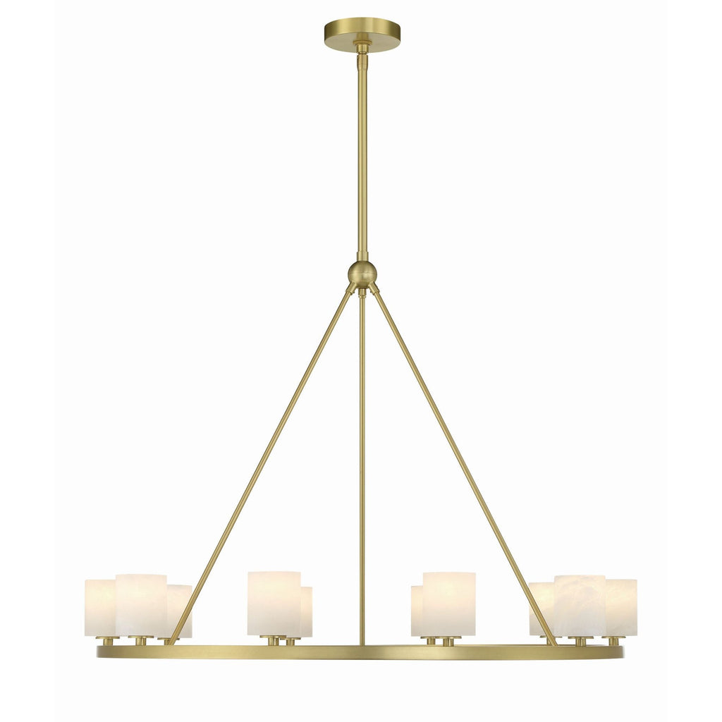 Aragon 34.75'' LED Soft Brass Chandelier Gold 34.75"W x 26"H x 34.75"D