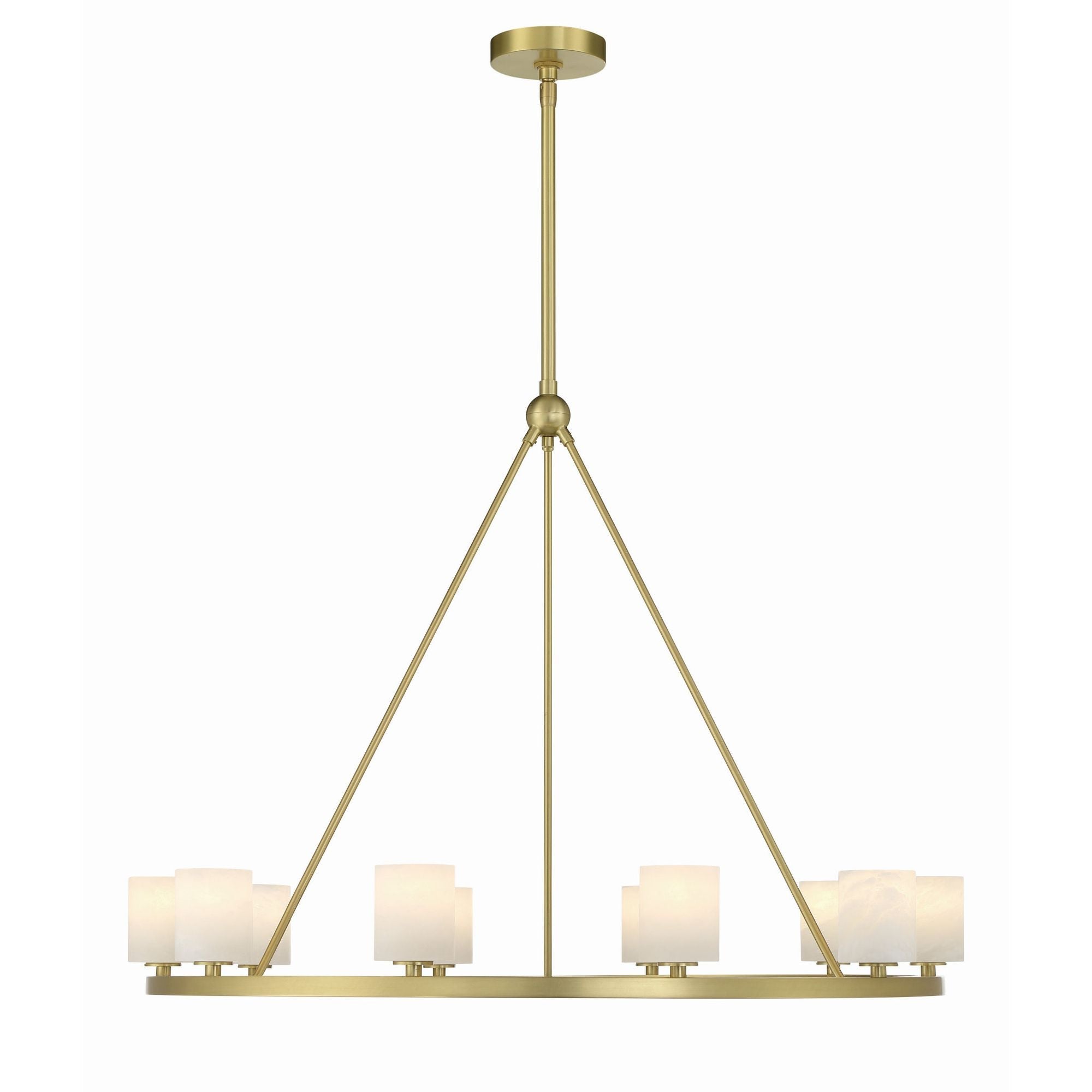 Aragon 34.75'' LED Soft Brass Chandelier Gold 34.75"W x 26"H x 34.75"D